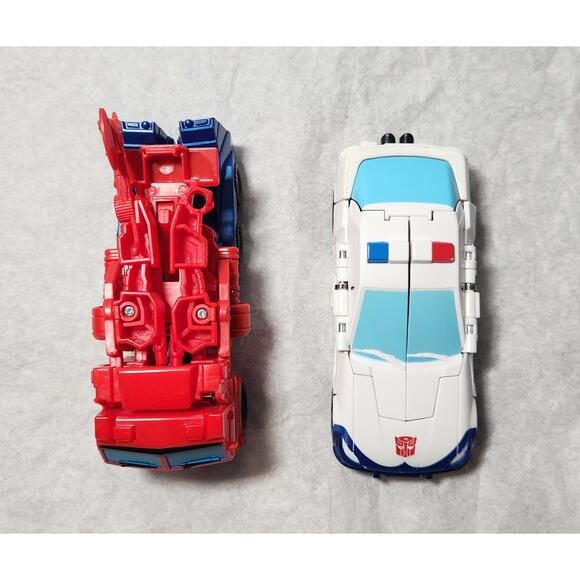 Transformers Cyberverse Optimus Prime And Prowl 1-Step Changers Action Figures - Picture 4 of 7